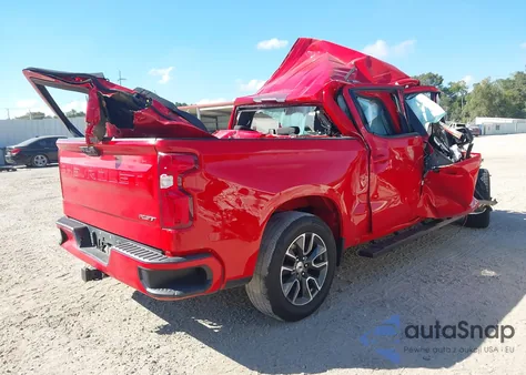 2022 Chevrolet Silverado 1500 2Wd Short Bed Rst из США, поврежденный, VIN 3GCPADEDXNG653498